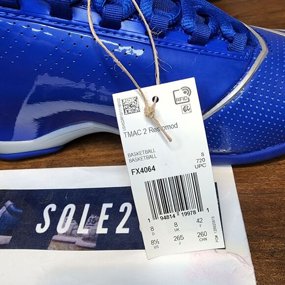 Adidas T-Mac 2.0 Restomod Evo All Star Blue Men's 8.5 FX4064 NWOB - Picture 9 of 9